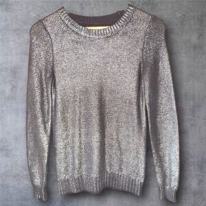 Rock & Republic‎ Date Night Ready Metallic Knit Sweater Womens Small Glam
